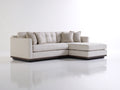 Ecksofa - Stoffbezug 250 x 170 x 80 cm - Beige - gepolsterte Sitzfläche mit Chaiselongue modernes Design